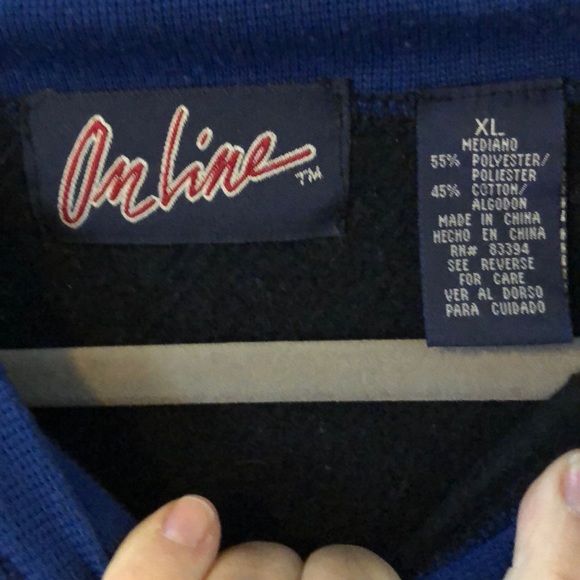 Online size XL blue long sleeved sweater - Picture 4 of 5